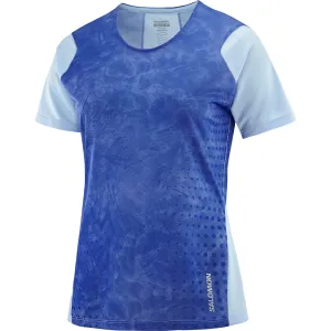 Salomon Women&#x27;s Sense Aero SS Tee Chambray Blue/Surf The Web | Buy Salomon Women&#x27;s Sense Aero SS Tee Chambray Blue/Surf The Web here | Outnorth