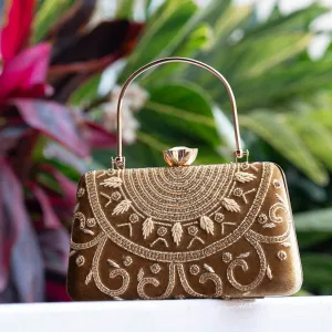 Sand Gold Luxury Bags, Clutch Purse For Women