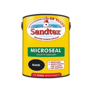 Sandtex Ultra Smooth Masonry Paint Black 5L