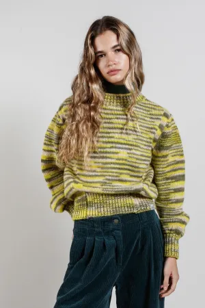 Sang Handknit Wool Jumper Green