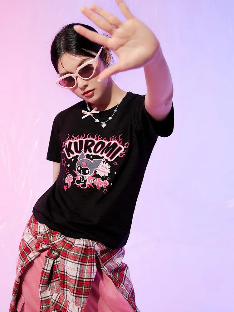 Sanrio Fire Kuromi T-Shirt Top