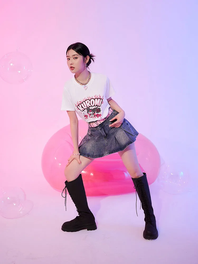 Sanrio Fire Kuromi T-Shirt Top