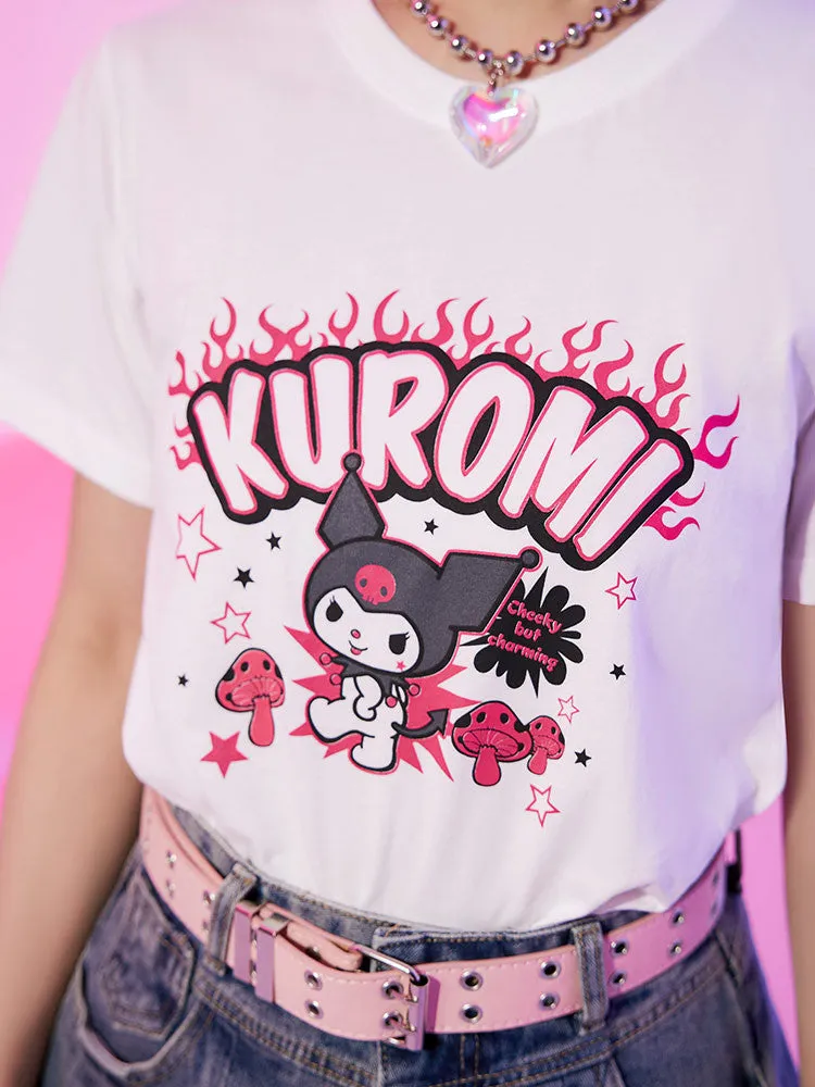 Sanrio Fire Kuromi T-Shirt Top