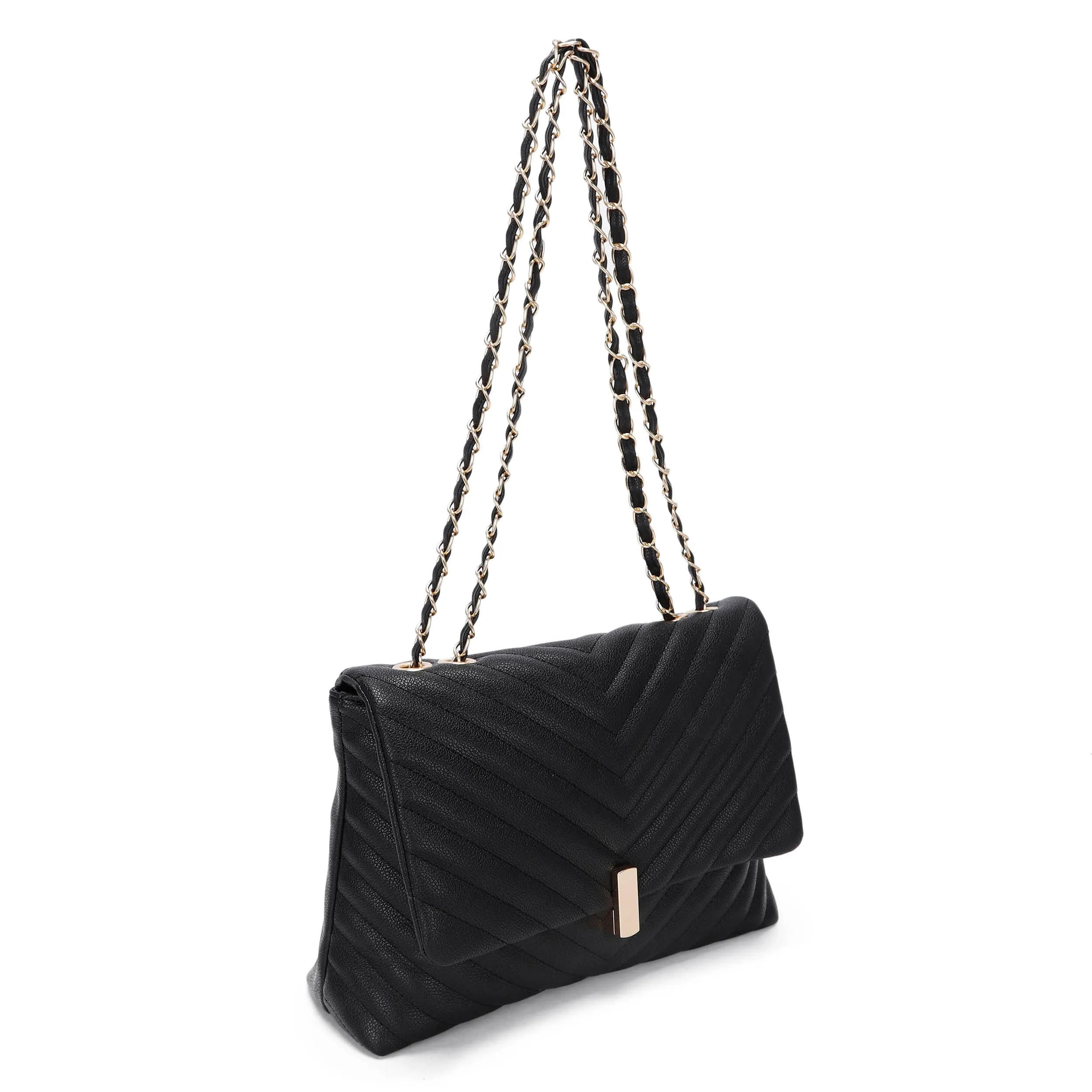 Sara Chevron Quilted Shoulder