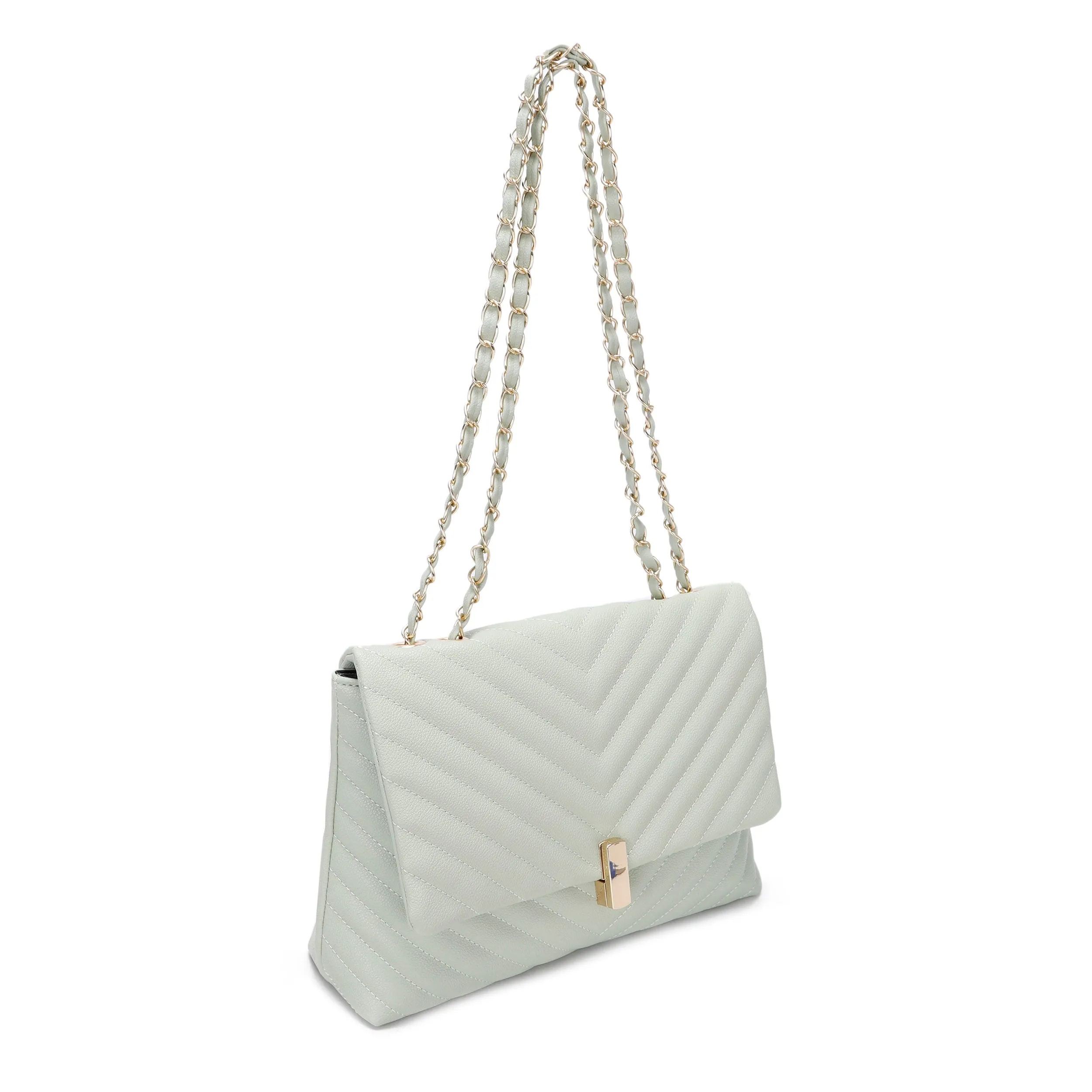 Sara Chevron Quilted Shoulder