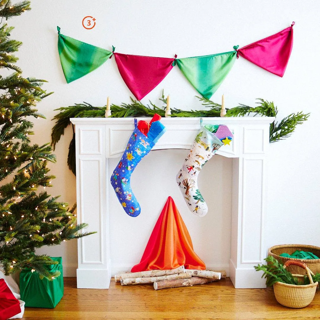 Sarah's Silks - Snowy Day Stocking