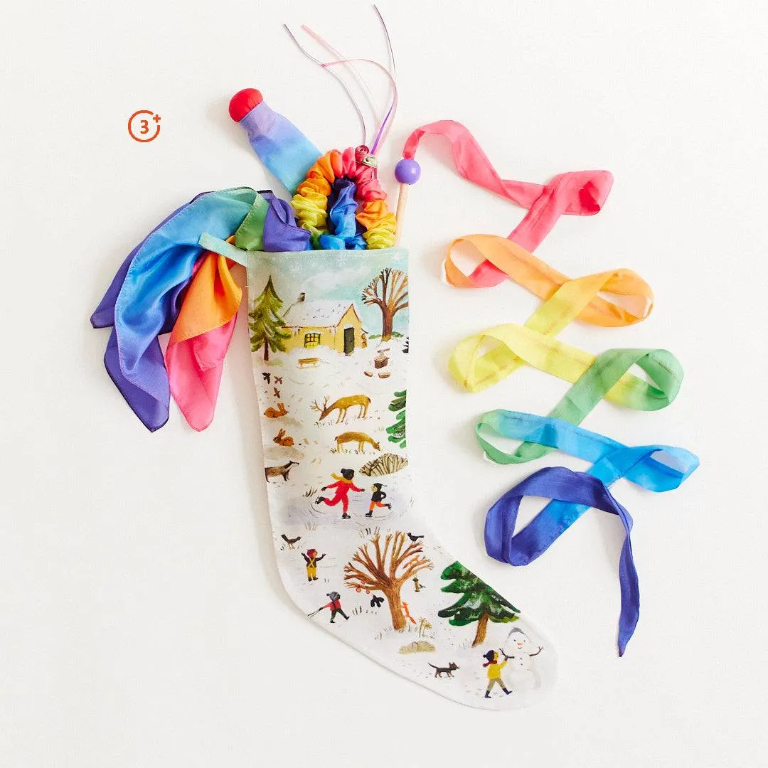 Sarah's Silks - Snowy Day Stocking