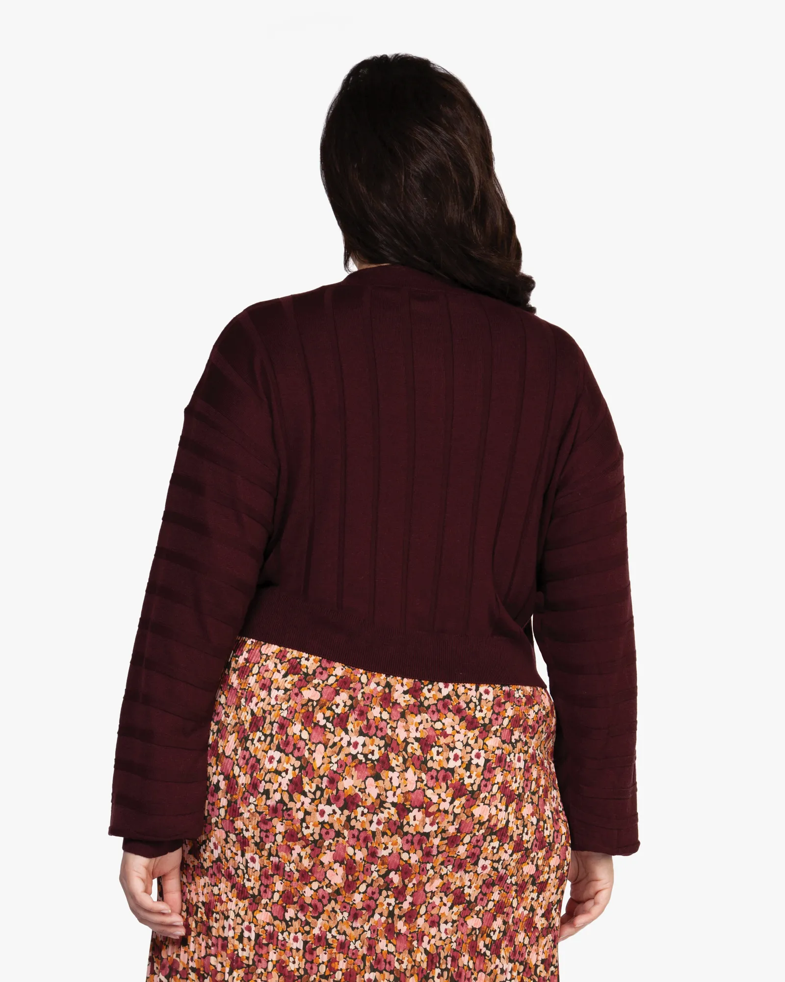 Savannah Ribbed Sweater | Burgundy