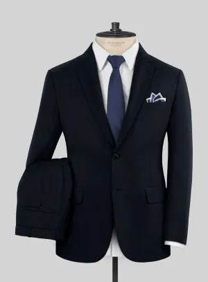 Scabal Sapphire Beaded Stripe Blue Wool Suit