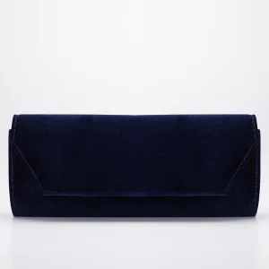 Scarlett - Blue Velvet Clutch