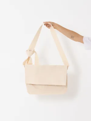 SCHA Big Shoulder Bag, Ecru