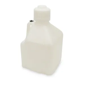 Scribner Utility Jug - 9-1/2 x 9-1/2 x 16" Tall - O-Ring Seal Cap - Flip-Up Vent - Square - Plastic - White