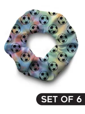 Scrunchie - Soccer Tie Dye Set of 6