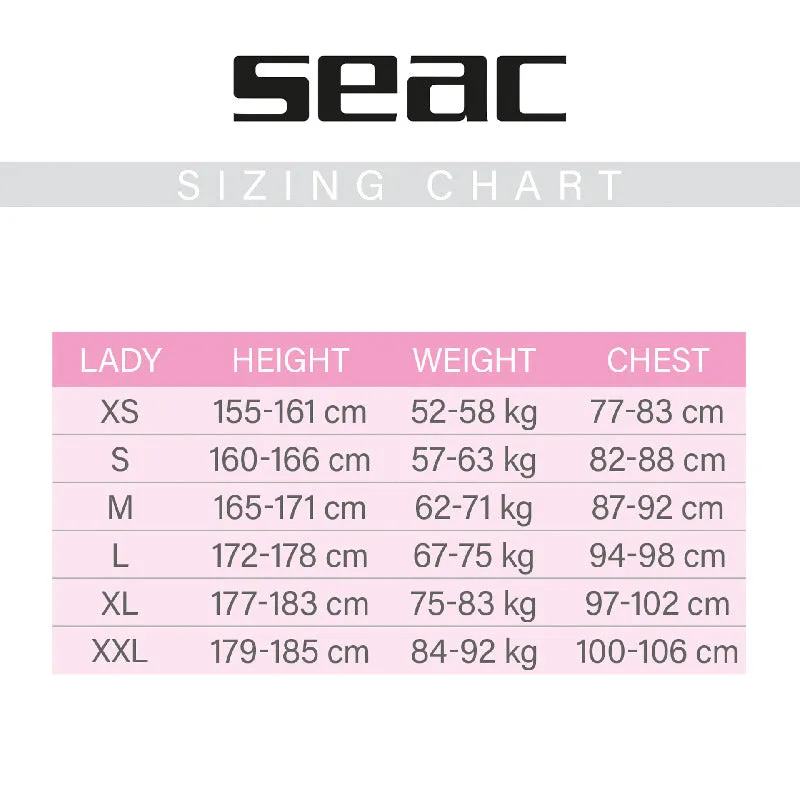 Seac 7 mm Lady Komoda Ultra Comfortable Scuba Diving Wetsuit