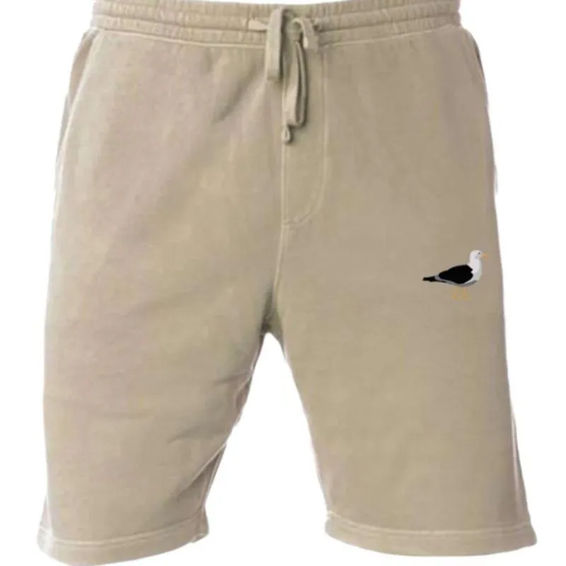 Seagull Embroider Short Sandstone