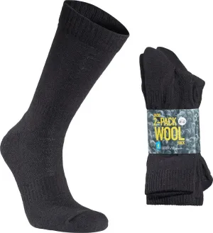 Seger Basic Wool Sock 2-pack Black | Buy Seger Basic Wool Sock 2-pack Black here | Outnorth