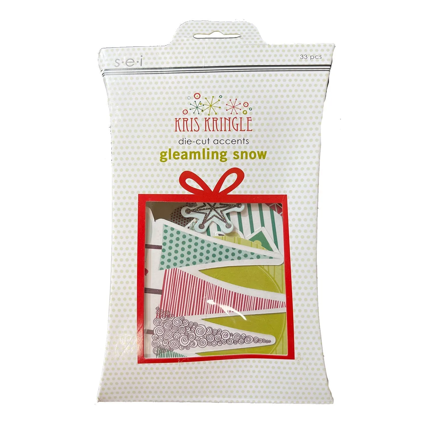 Sei Kris Kringle Die-Cut Accents - Gleaming Snow 33pcs*