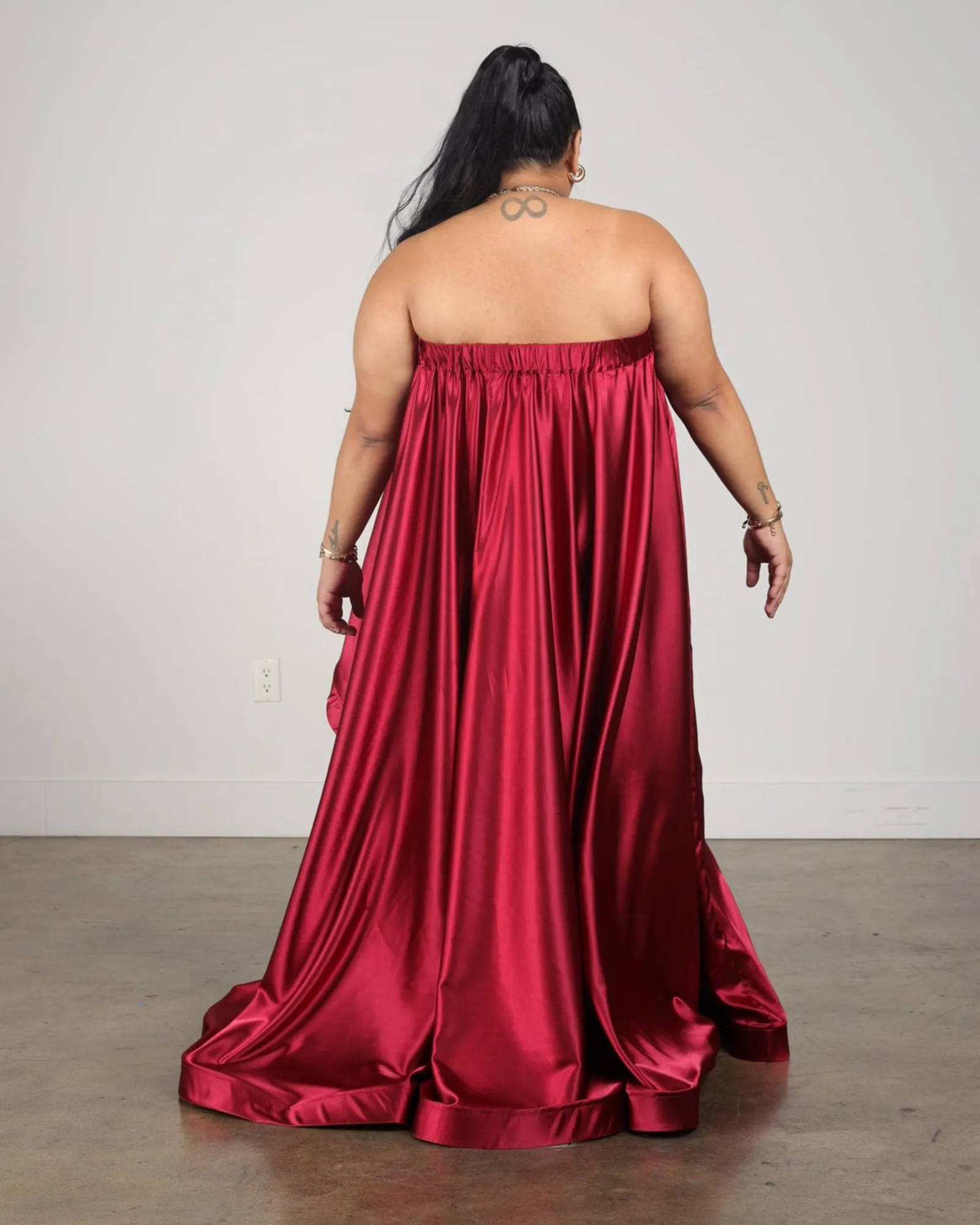 Selene Dress Tall | Burgundy