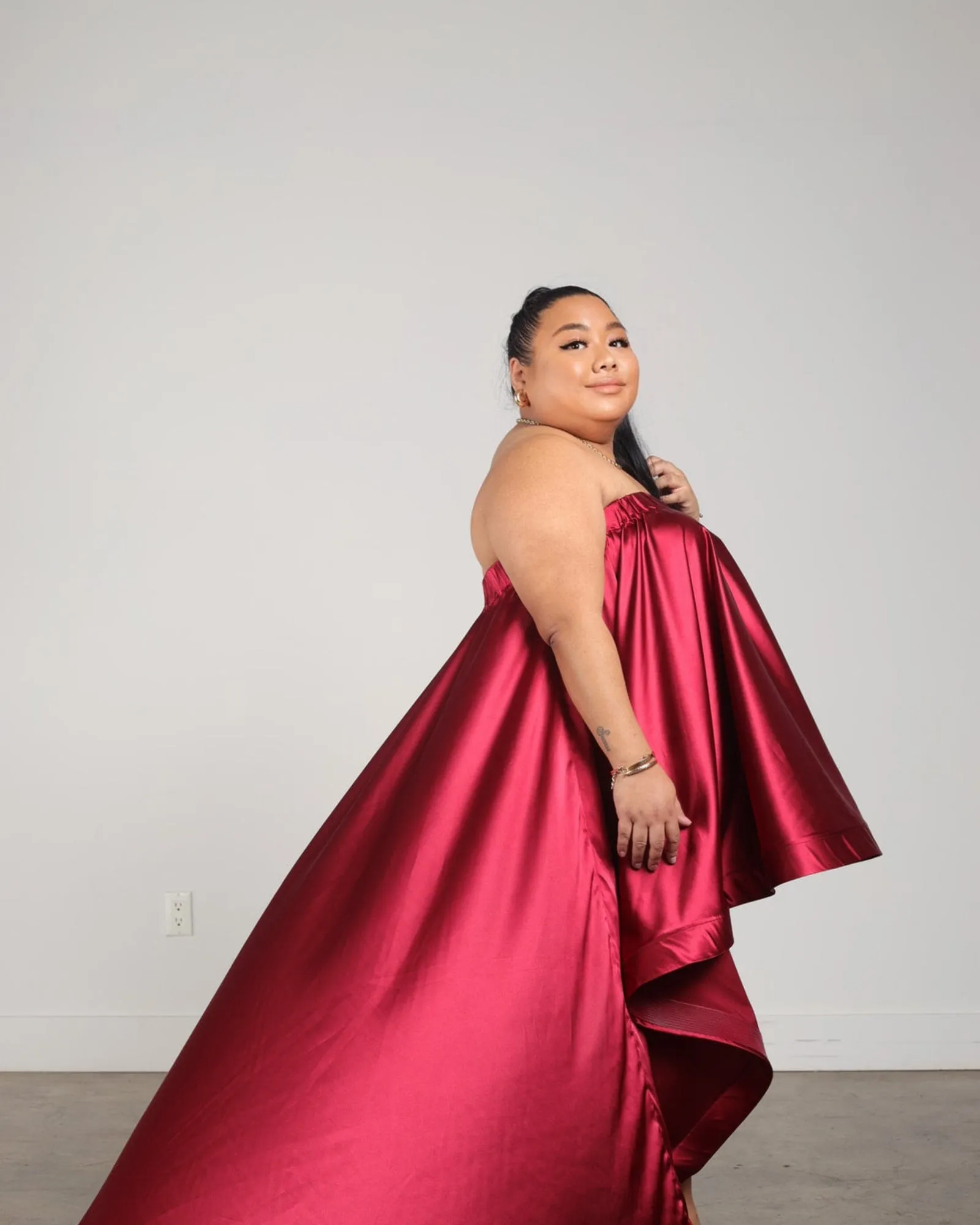 Selene Dress Tall | Burgundy