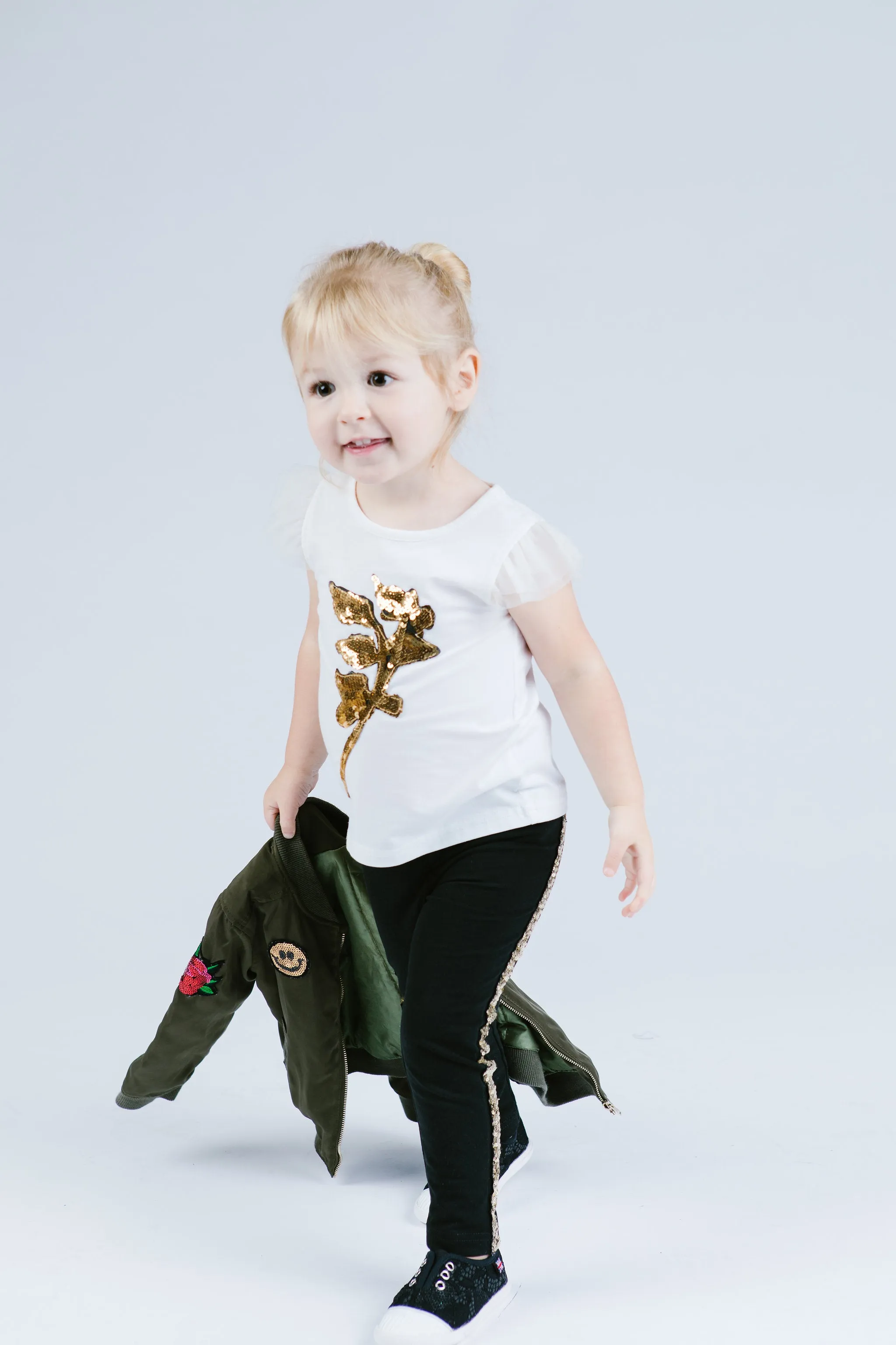 Sequin Rose Tee