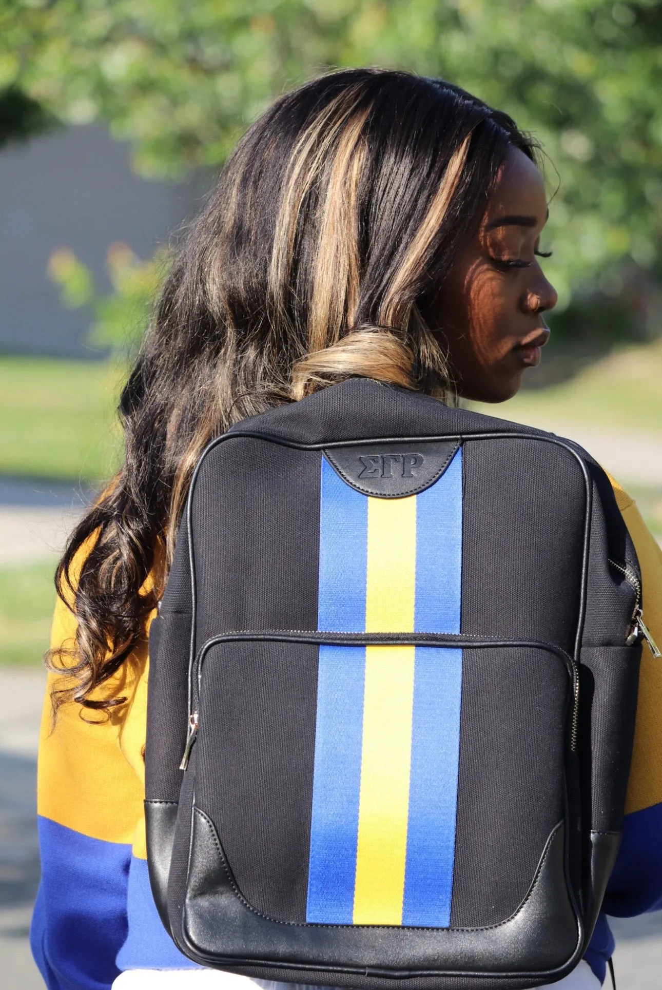 SGRHO Black Canvas Back Pack