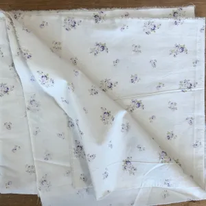 Shabby Chic Faded Purple Roses Percale