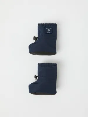 Shell Fleece Lined Baby Booties