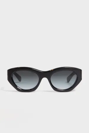 Shiny Solid Black Cat Eye