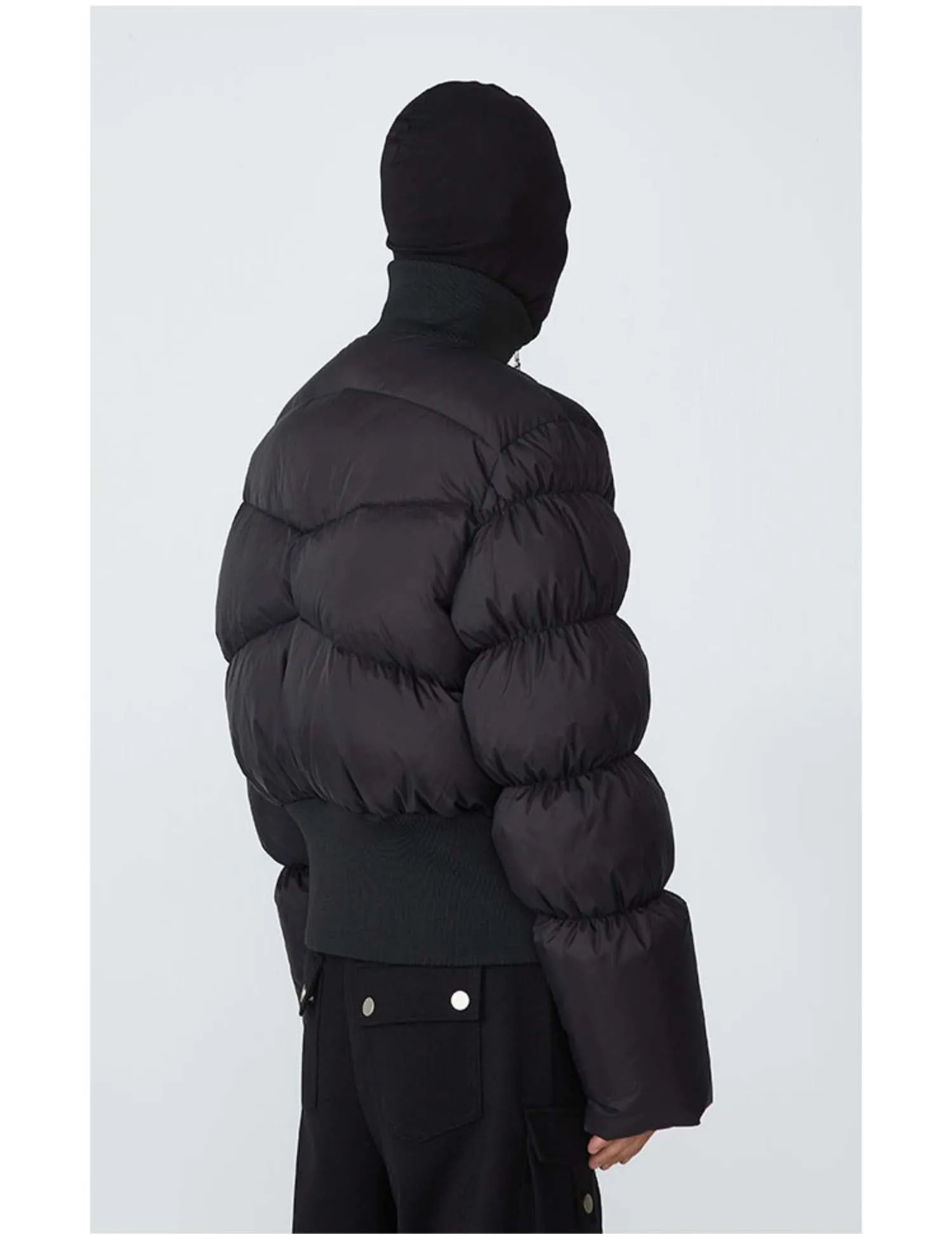 Short Length Irregular Design Down Jacket