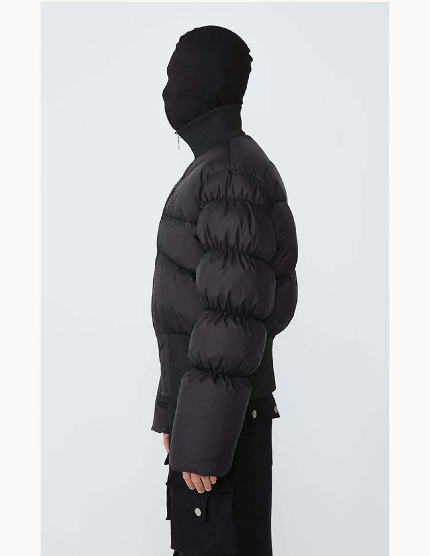 Short Length Irregular Design Down Jacket