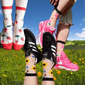 Show Off Sheer Crew Socks