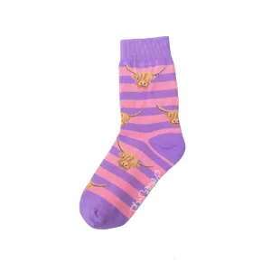 Shuttle Socks Junior Highland Cow Socks