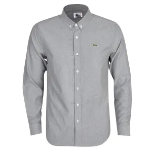 Side Logo Button Down Shirt - Grey