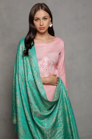 Silk Jacquard Paisley Wrap