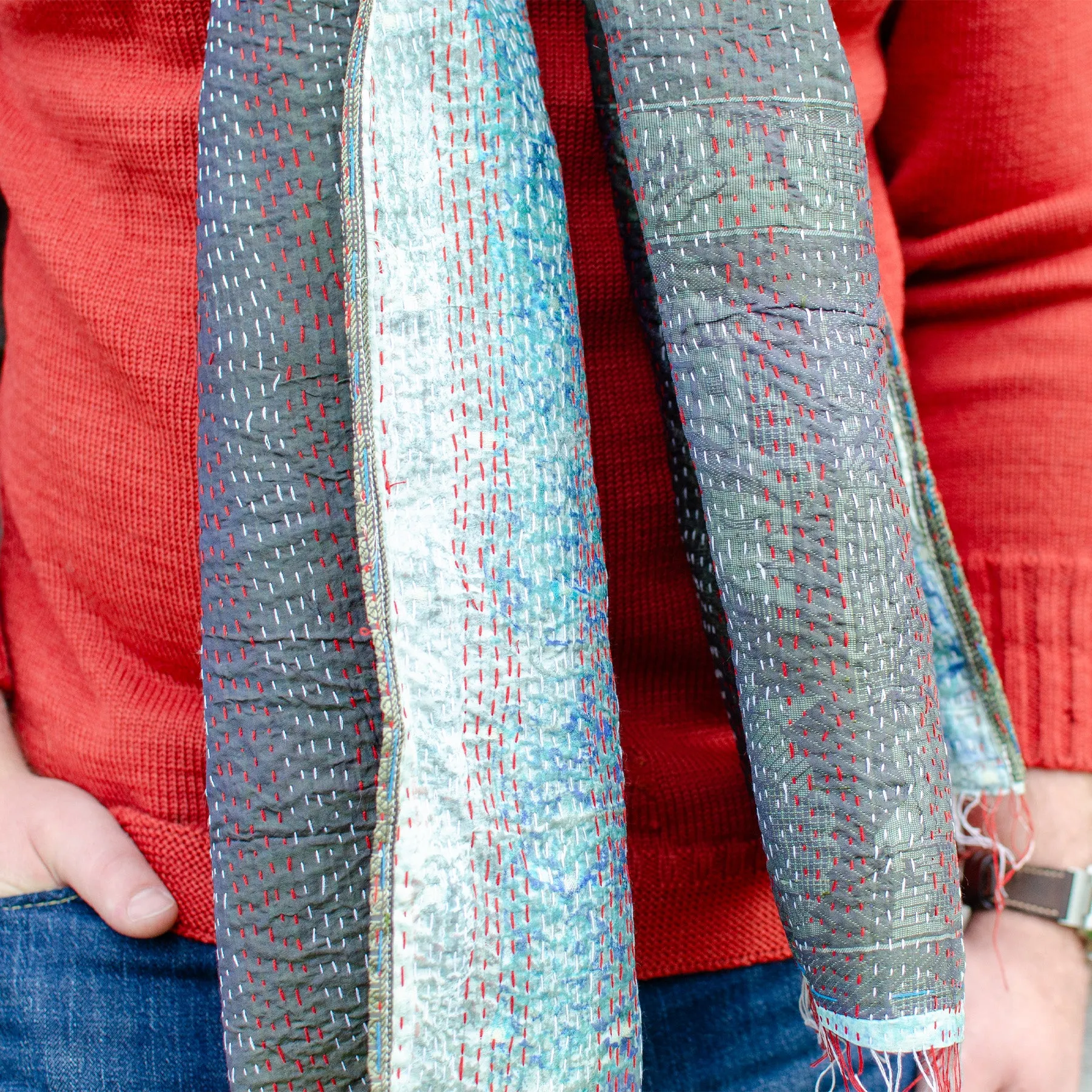 Silk Kantha Stole | Sonu