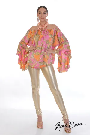 Silk Poetsleeve Top - Murano
