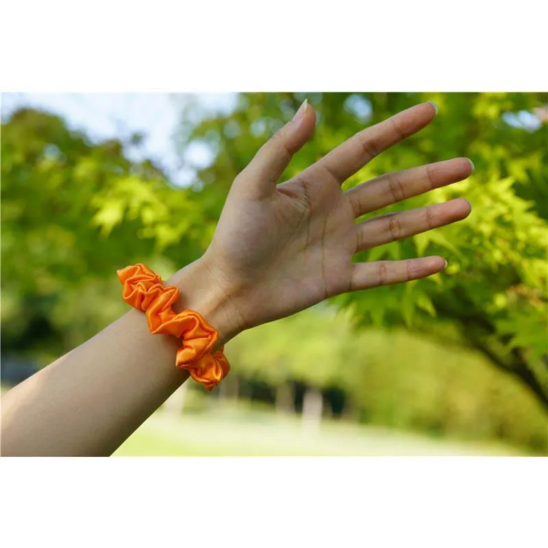 Silk Scrunchies Classic Orange