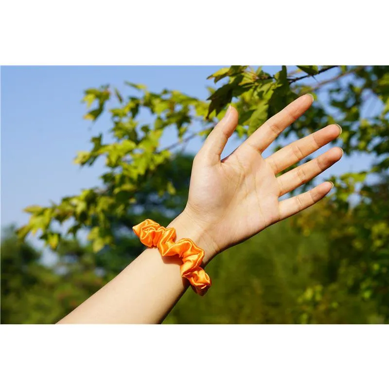 Silk Scrunchies Classic Orange