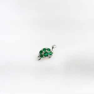 Silver Baby Turtle Stud
