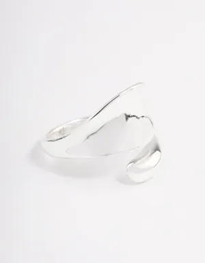 Silver Plated Bold Wrap Ring