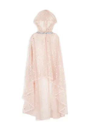 Silver Star Fairy Cape – Pink