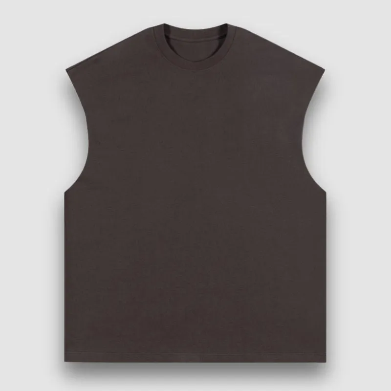 Simple Solid Color Vest