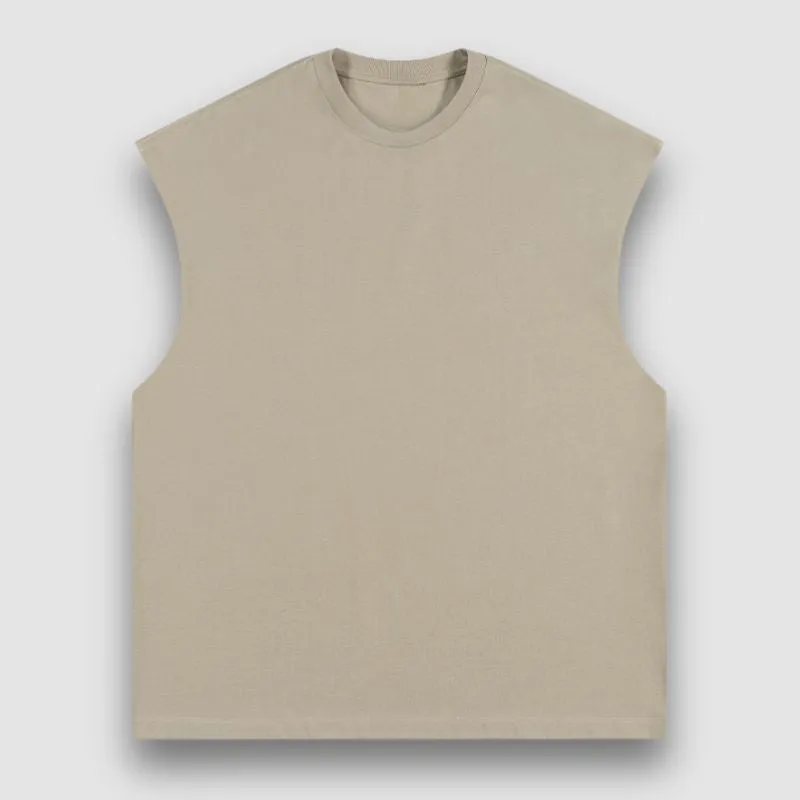 Simple Solid Color Vest