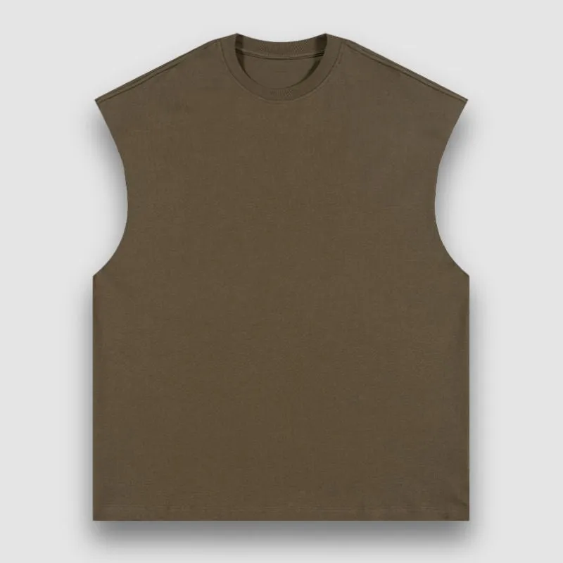 Simple Solid Color Vest