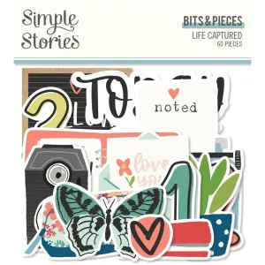 Simple Stories - Life Captured - Bits & Pieces Die-Cuts 60 pack*