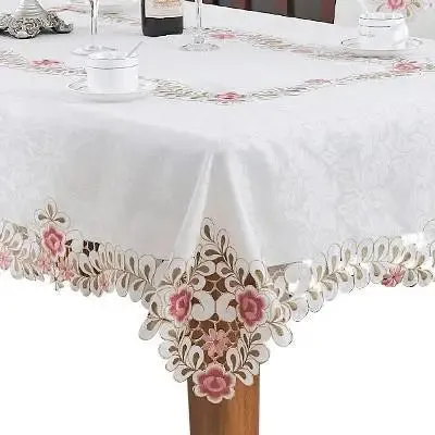 SINOTAO  -  European Style Hollow Home Tablecloth Simple Luxury Pastoral Style Rectangular Tablecloth