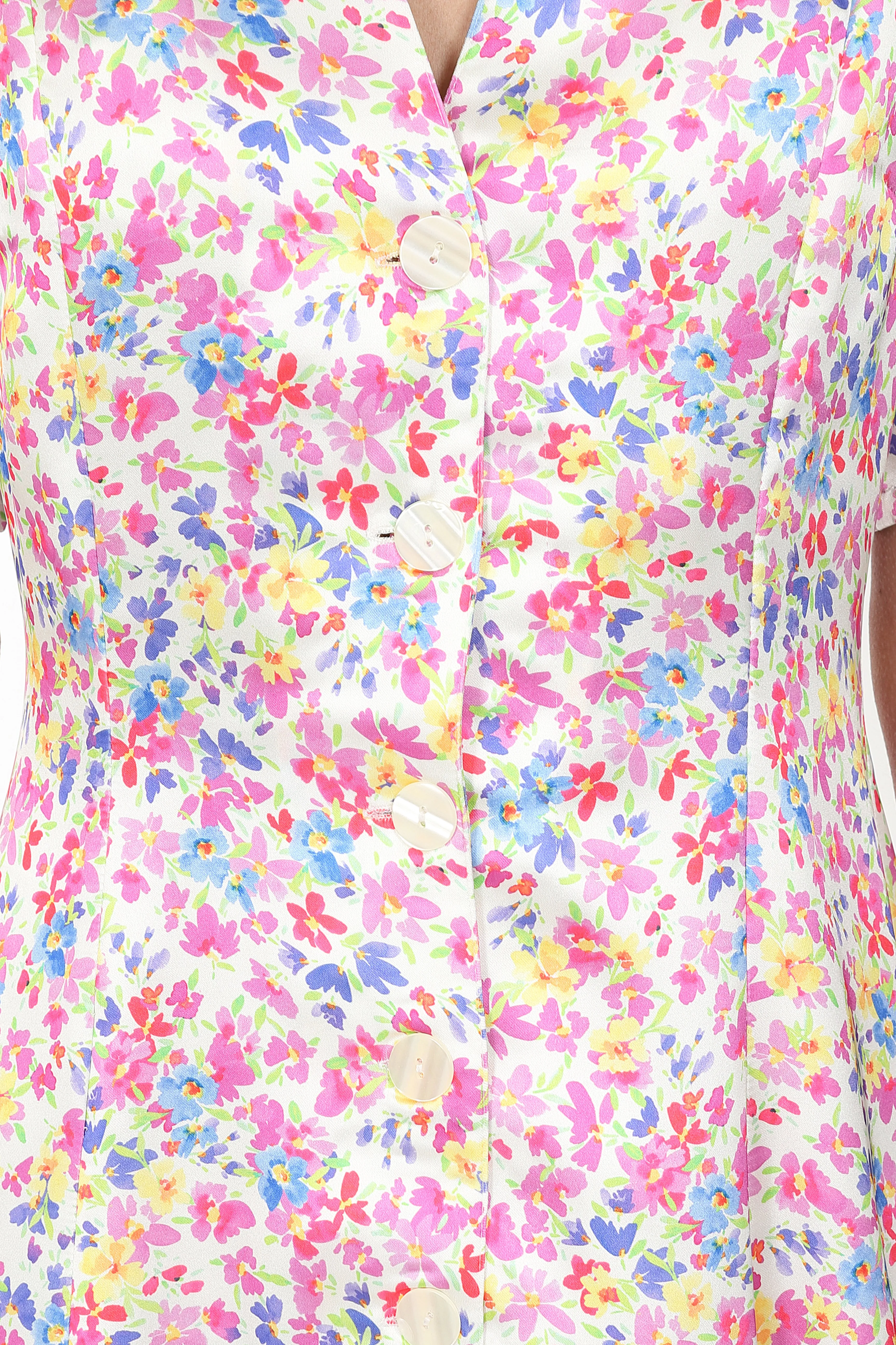 Sirens Cora Dress - Cream Ditsy Floral