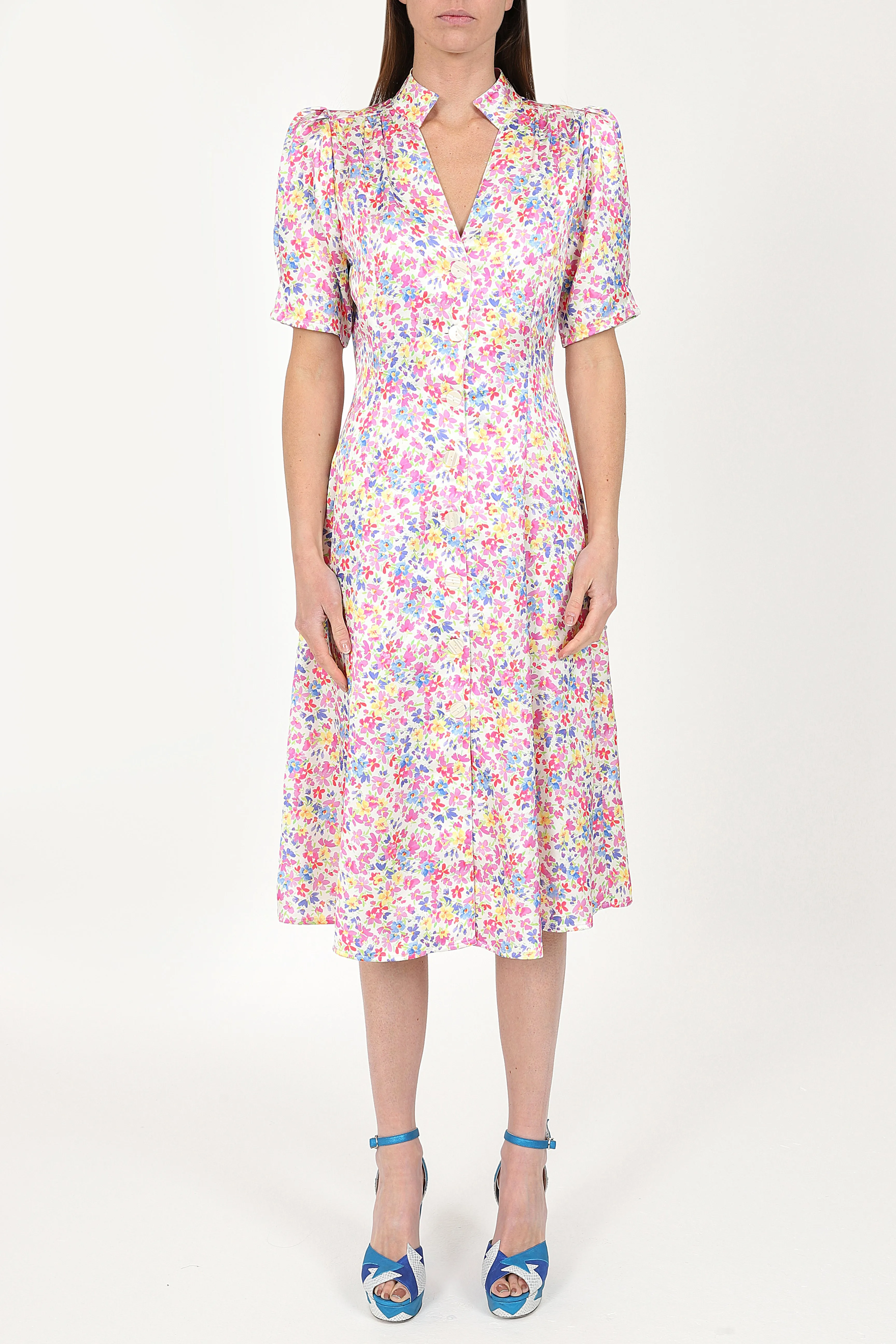 Sirens Cora Dress - Cream Ditsy Floral