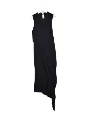 Size S - OAK Black Layered Tank Maxi Dress