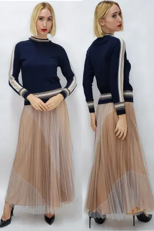SK21053 SWEATER (NAVY, BLK)